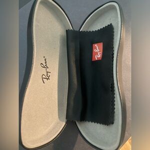 Ray-Ban Black Glasses Case with Cloth